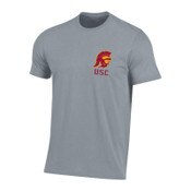 USC Trojans Men's Under Armour Gray Performance Cotton T-Shirt